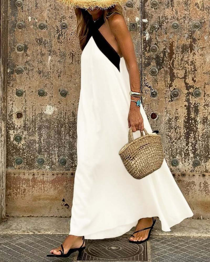 Velora | Cross Neck Dress