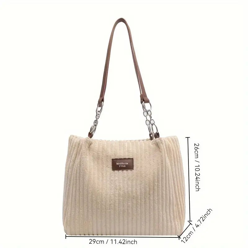 HENA™ - CLASSIC CORDUROY SHOULDER BAG