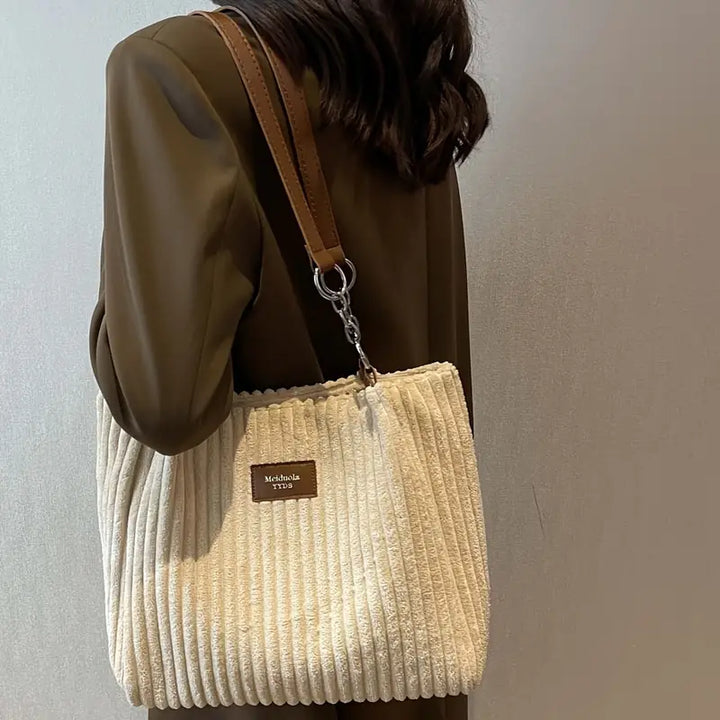 HENA™ - CLASSIC CORDUROY SHOULDER BAG