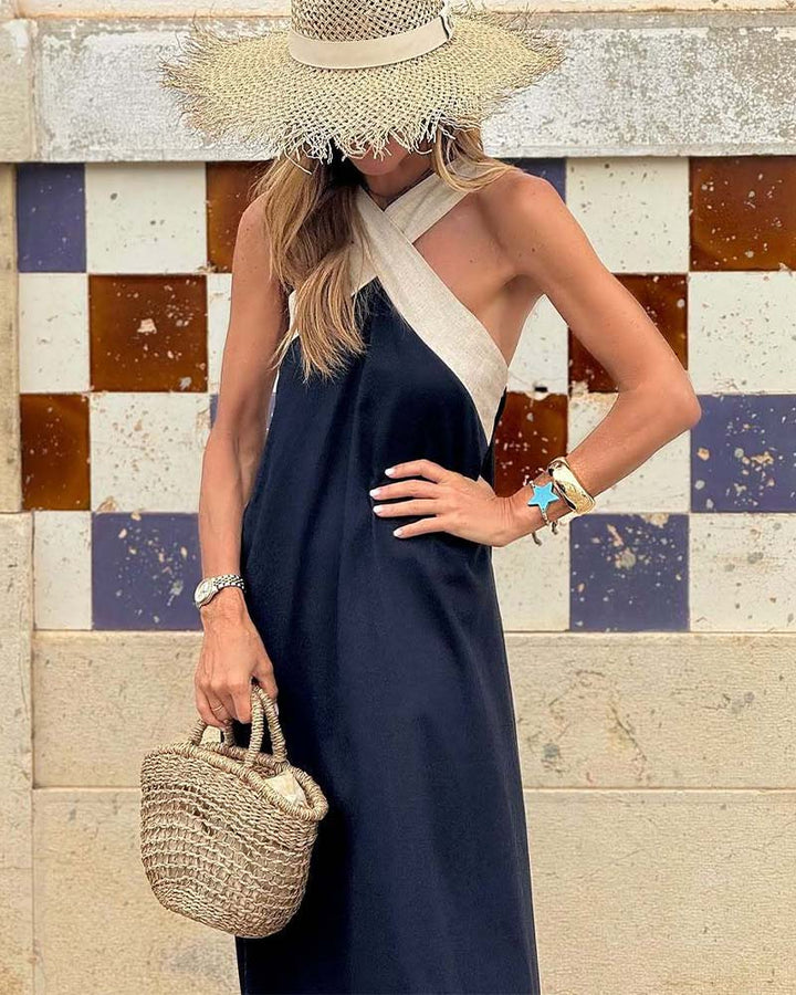 Velora | Cross Neck Dress