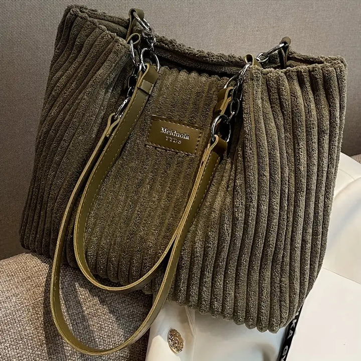 HENA™ - CLASSIC CORDUROY SHOULDER BAG