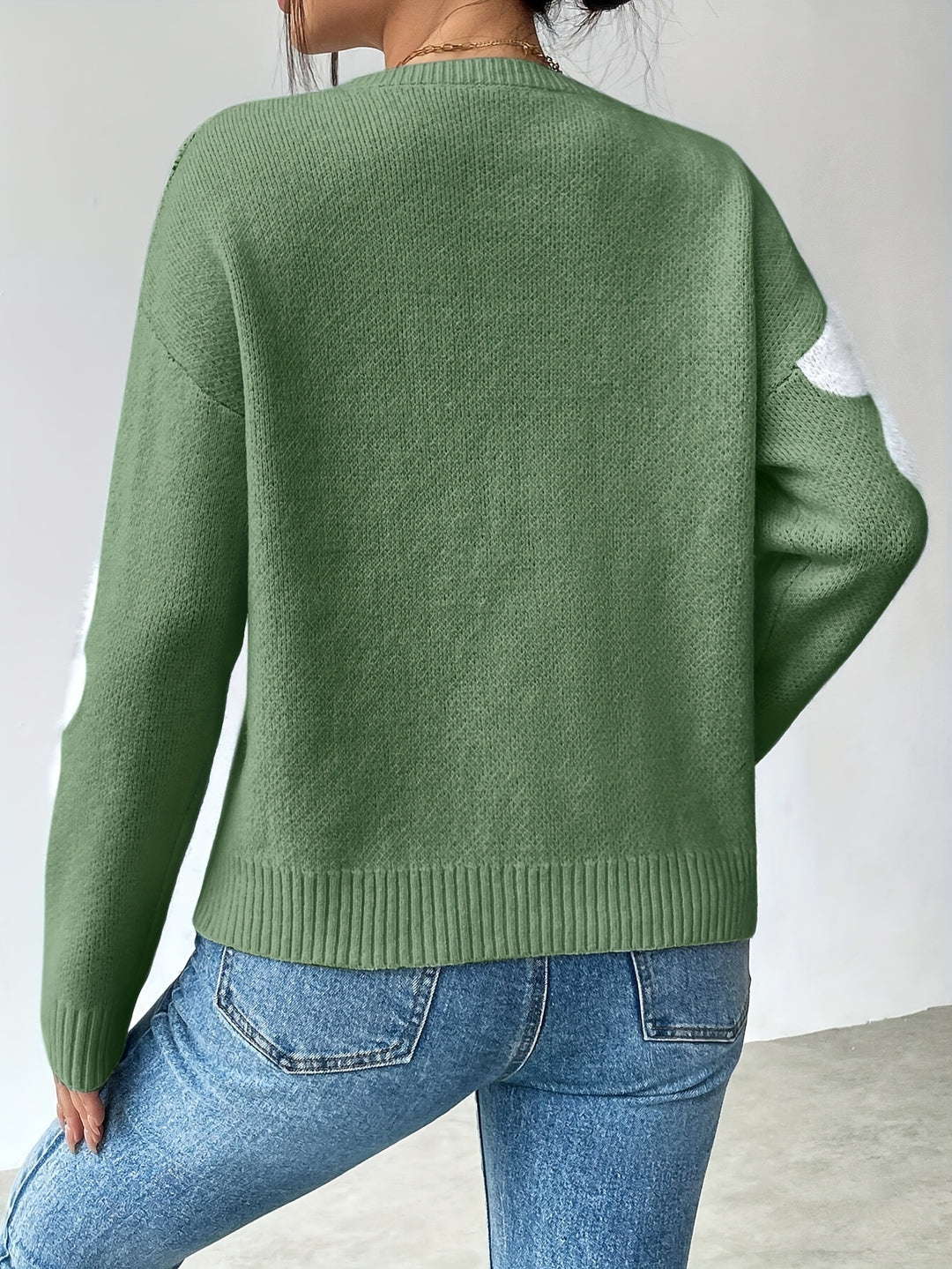 ANGELIE™ - COMFORTABLE FLORAL KNITTED SWEATER