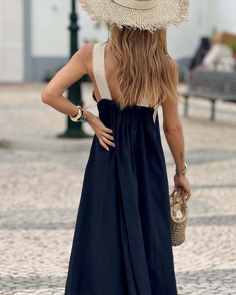 Velora | Cross Neck Dress