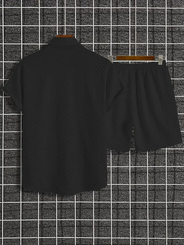 ARCHIE™ - MEN'S KNITTED TOP AND SHORTS SET