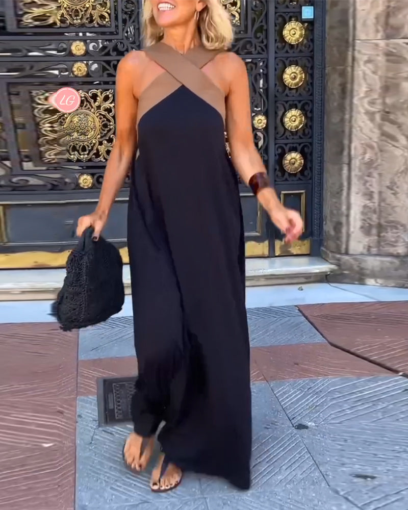 Velora | Cross Neck Dress