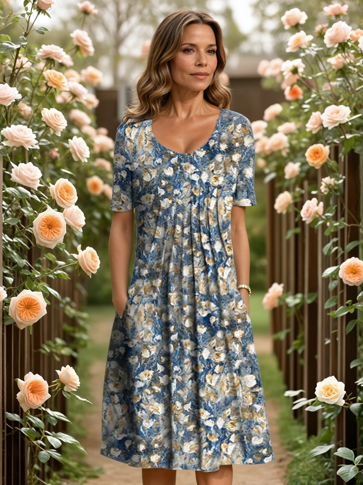 MARGOT | ELEGANT DRESS WITH TUMMY COVERAGE