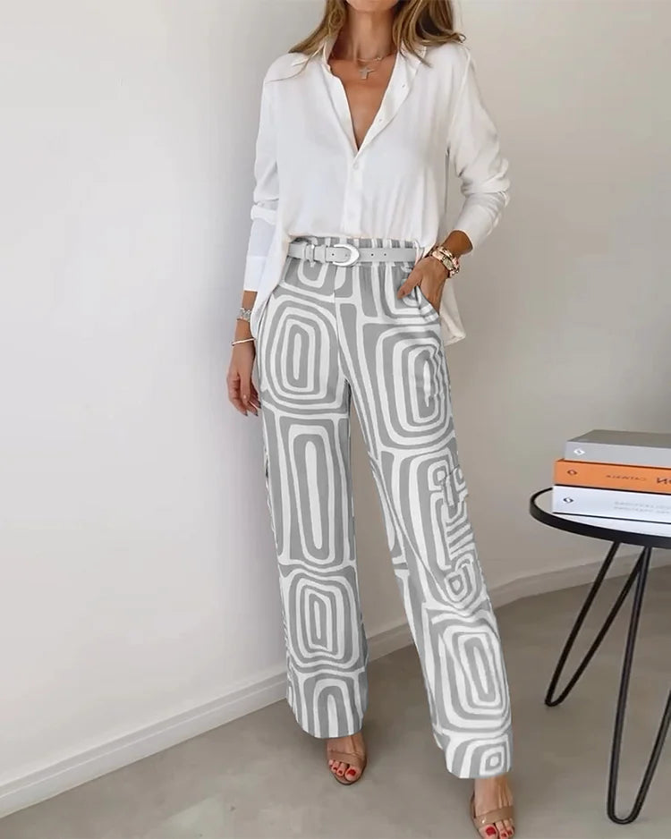 LIVA™ - ELEGANT PANTS BLOUSE SET