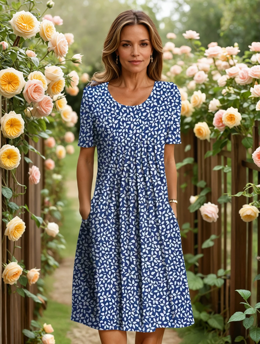 MARGOT | ELEGANT DRESS WITH TUMMY COVERAGE