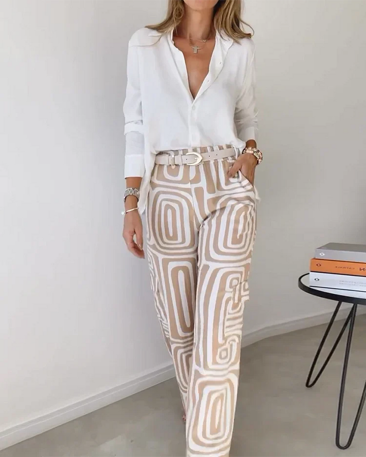 LIVA™ - ELEGANT PANTS BLOUSE SET
