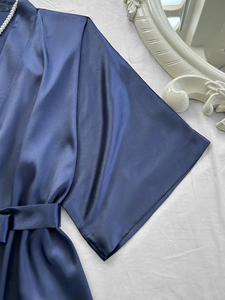 ZELDA™ - WOMEN'S 4 PIECES SATIN PAJAMA SET
