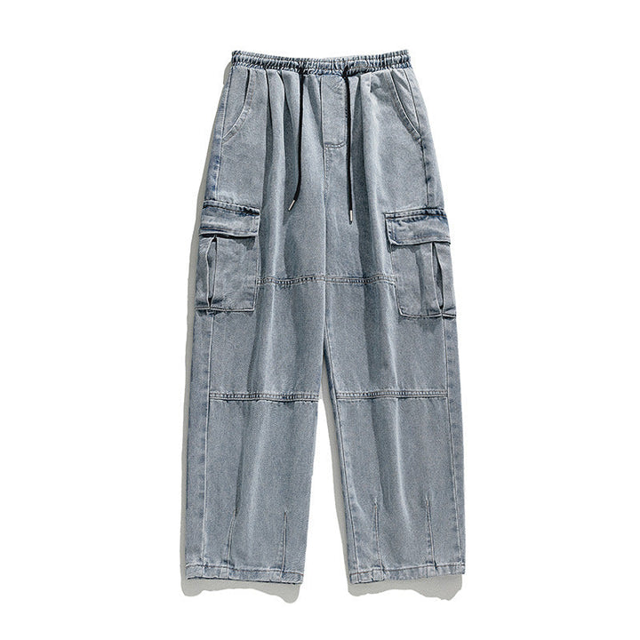 GRAYSON™ - ELEGANT OVERSIZED DENIM CARGO TROUSERS
