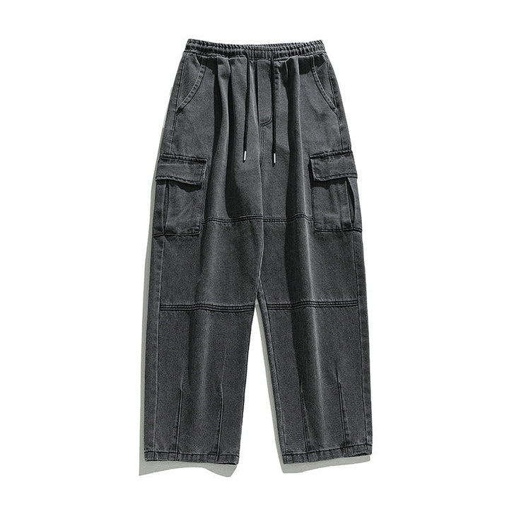 GRAYSON™ - ELEGANT OVERSIZED DENIM CARGO TROUSERS