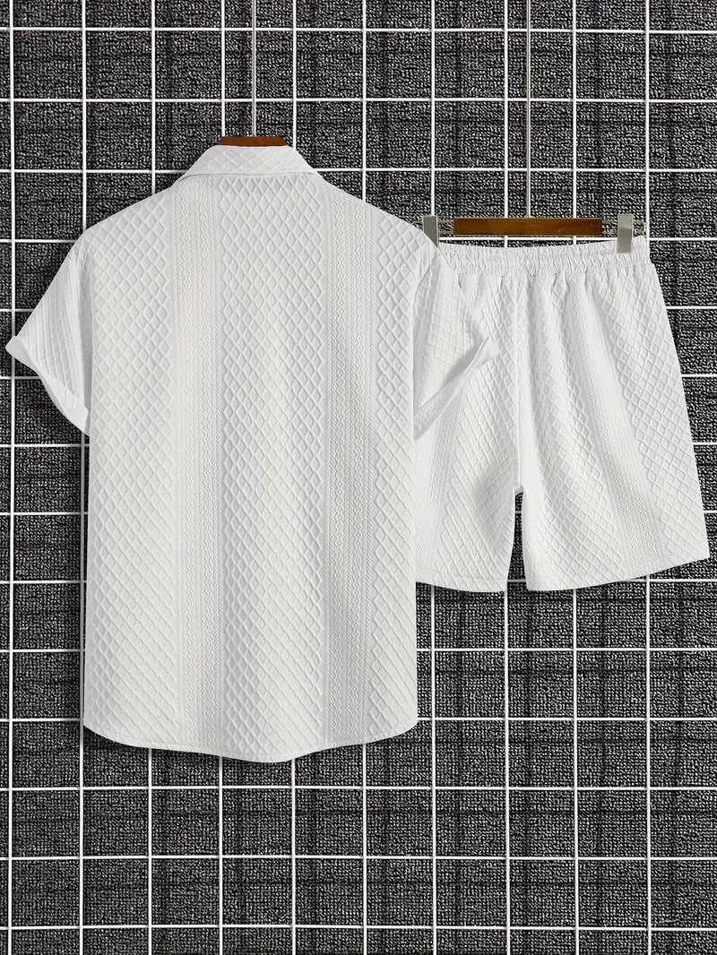 ARCHIE™ - MEN'S KNITTED TOP AND SHORTS SET