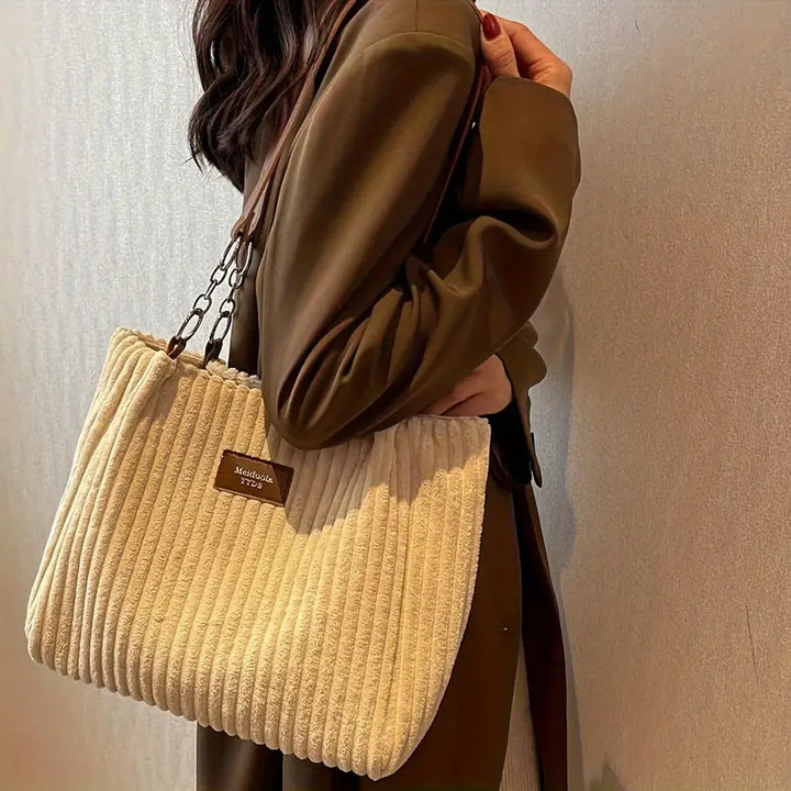 HENA™ - CLASSIC CORDUROY SHOULDER BAG