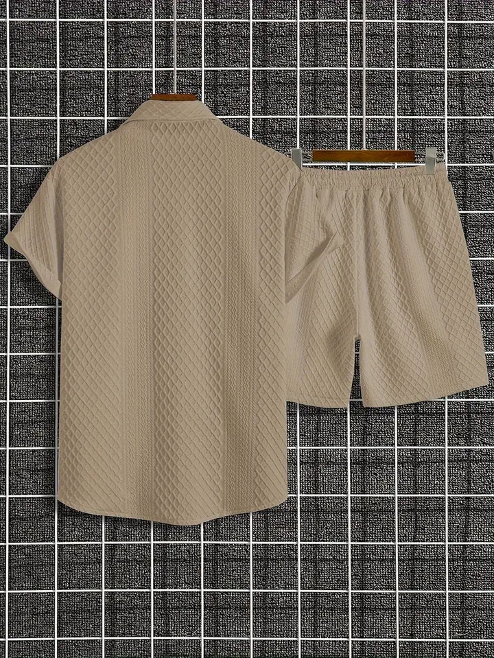 ARCHIE™ - MEN'S KNITTED TOP AND SHORTS SET