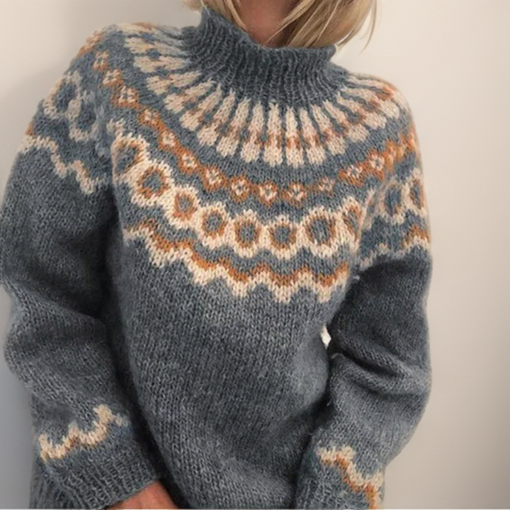TALI™ - SOFT WOOLEN FAIR ISLE SWEATER