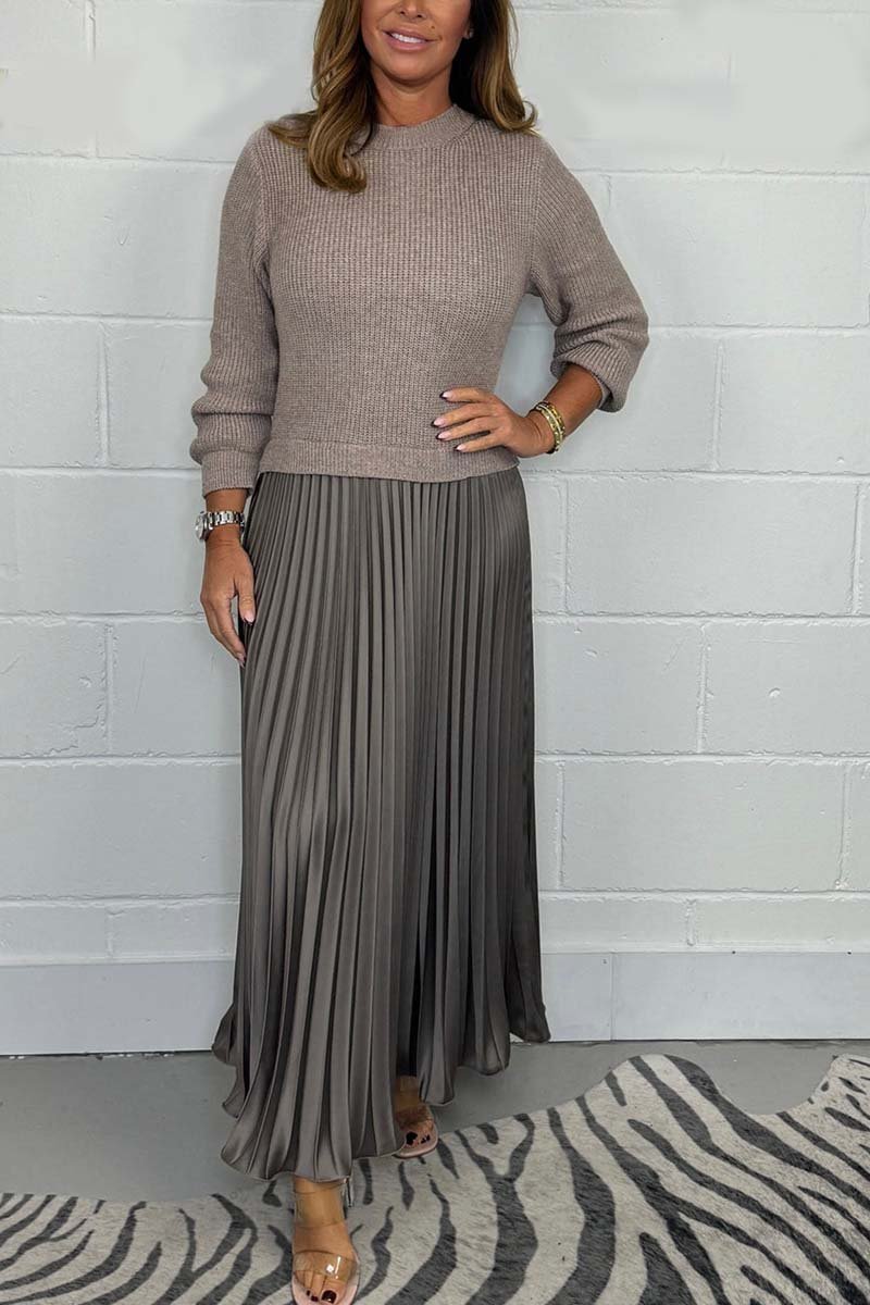 ZUE™ - WOMEN'S PLEATED 2-PIECE SET
