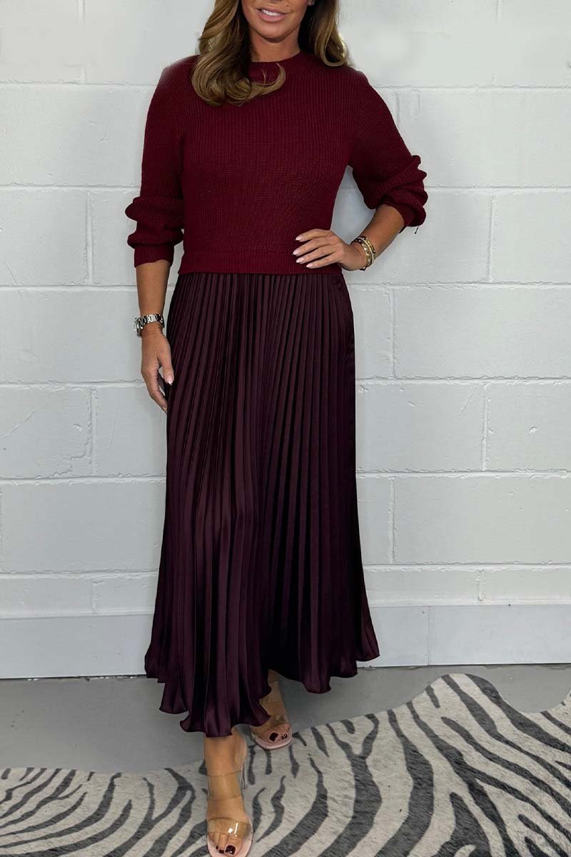 ZUE™ - WOMEN'S PLEATED 2-PIECE SET