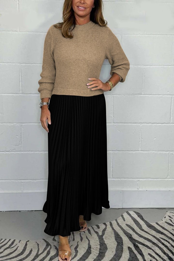 ZUE™ - WOMEN'S PLEATED 2-PIECE SET